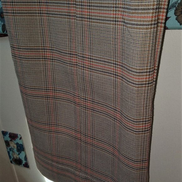 EUC Liz & Co Bootcut Dress Pants Womens Brown Plaid Stretch SHIPS FREE - Picture 3 of 5